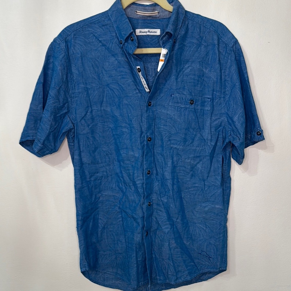 Tommy Bahama Blue Desert Fronds Button Down Shirt NWT